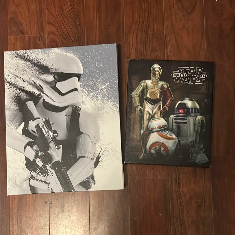 Star Wars Wall Decor Set - Black, White, Gold, Silver